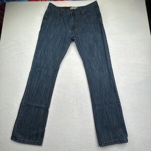 Zippo Men's Regular Classic Fit Denim Jeans Pants Size W34 Vertical Wash Lines